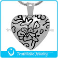 Funeral Service Cremation UrnJewelry Stainless Steel Cremation Factory Women Heart Cremation Urn Keepsake Ashes Pendant for Pet